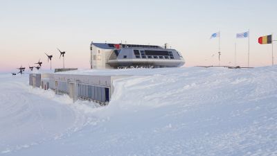 The Princess Elisabeth Antarctica in the soft late austral spring twilight - © International Polar Foundation
