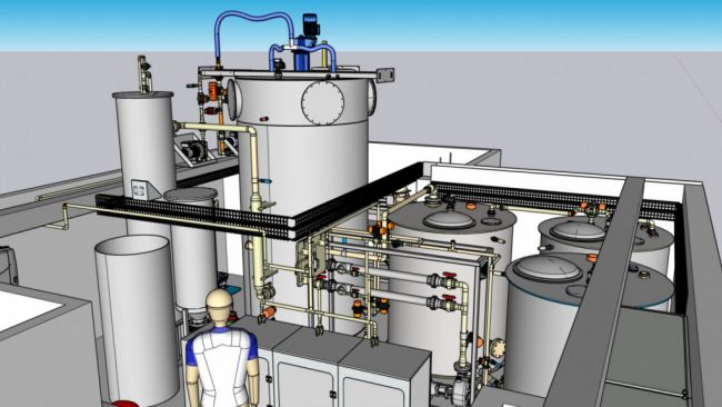 3D image of new water treatment system - © International Polar Foundation