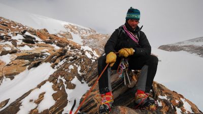 Alain Hubert in the Belgica Mountains - © International Polar Foundation