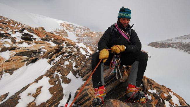 Alain Hubert in the Belgica Mountains - © International Polar Foundation