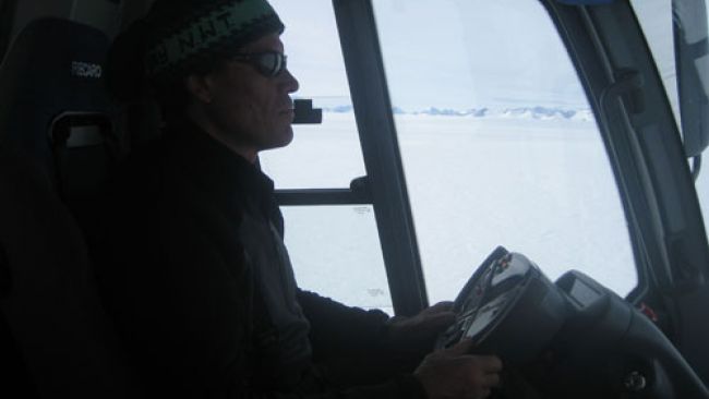 Alain Hubert Completing Traverse by Prinoth - Copyright: International Polar Foundation - © International Polar Foundation