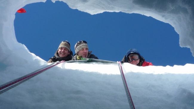 The view from inside a Crevasse - © International Polar Foundation