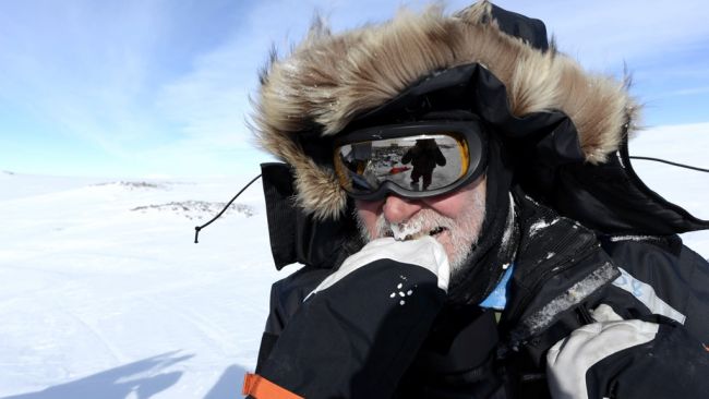 Jos Van Hemelrijck's snowy moustache - © International Polar Foundation / Jos Van Hemelrijck 