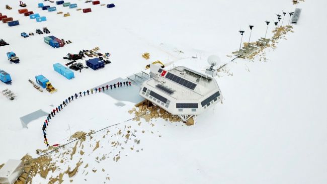 United for Climate-Human Chain’s Antarctic Extension