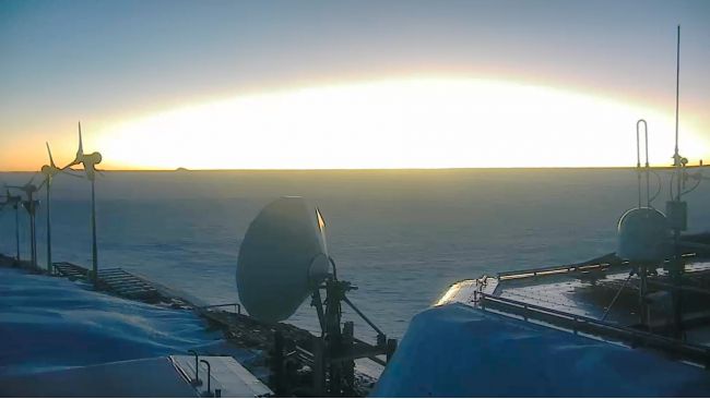 Polar Night Ends as Sunrise arrives at PEA