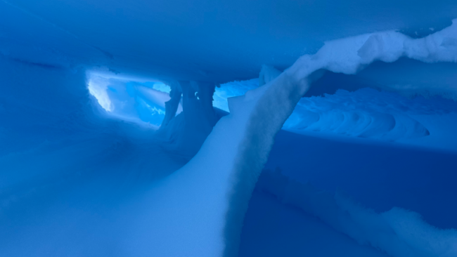 Inside an Antarctic Crevasse