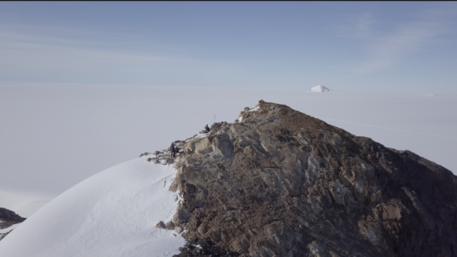 Beautiful Drone Video of Vesthaugen Nunatak