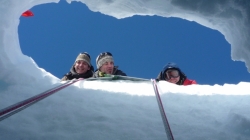 The view from inside a Crevasse - International Polar Foundation