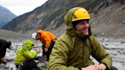 Jacob Bossaer, water treatment engineer at Princess Elisabeth Antarctica, pre-season training on the Mer de Glace, Chamonix, in the French Alps - International Polar Foundation