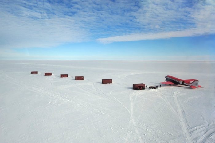 The air strip created for the duration of the mission. - International Polar Foundation