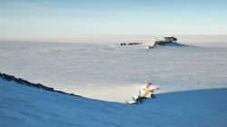 The Utsteinen Nunatak, before the team leaves on field training - International Polar Foundation - René Robert
