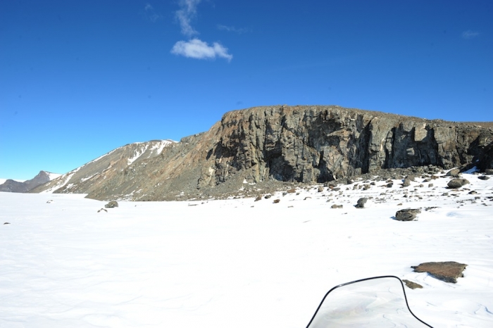 An interesting site at Nils Larsen for geologists to survey. - International Polar Foundation