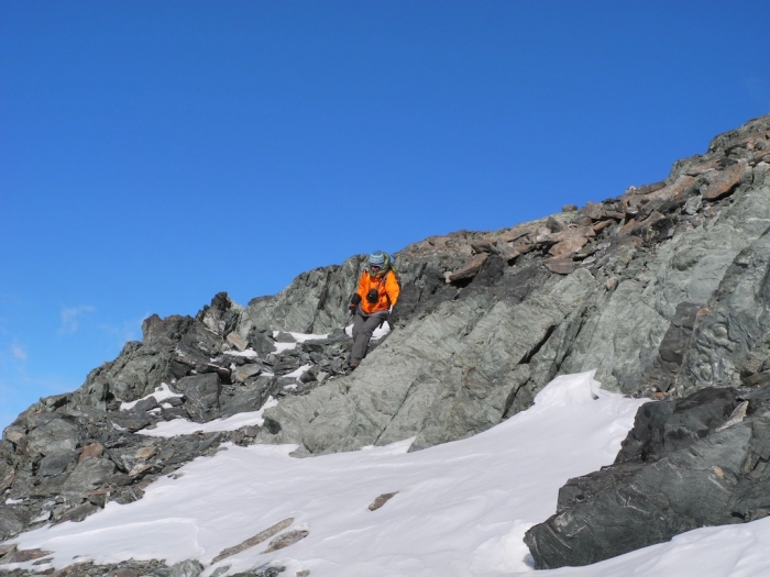 Taking some samples while at the western plateau. - International Polar Foundation