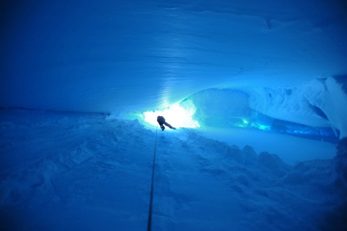Here is what it looks like seen from the bottom - International Polar Foundation