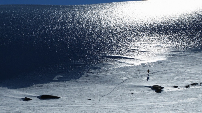 Blue ice is always stunning. Even seasoned polar scientists are astounded! - International Polar Foundation