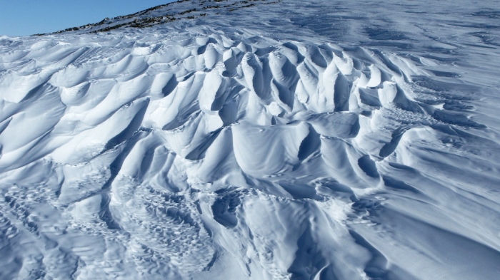 A scientist will tell you that sastrugi are sharp, irregular ridges formed on a snow surface by wind erosion and deposition. The rest of us are just amazed at how nice they look! - International Polar Foundation