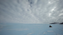 Surveying the Gunnestadt Glacier to install the seismometer - International Polar Foundation