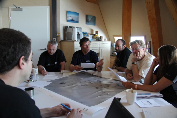 The IPF team discusses the technical program and the support to be provided to the scientists
 - IPF