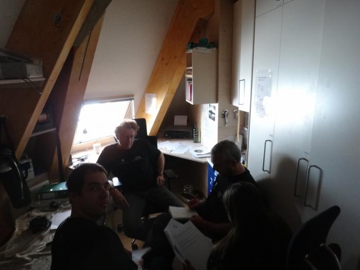 Meeting in the doctor's office to discuss the helicopter rescue scenarios
 - IPF
